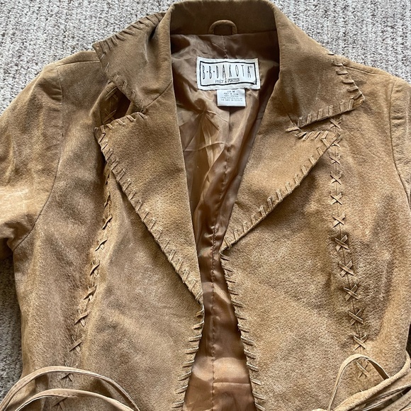 Vintage Suede-Leather Jacket - Picture 2 of 7
